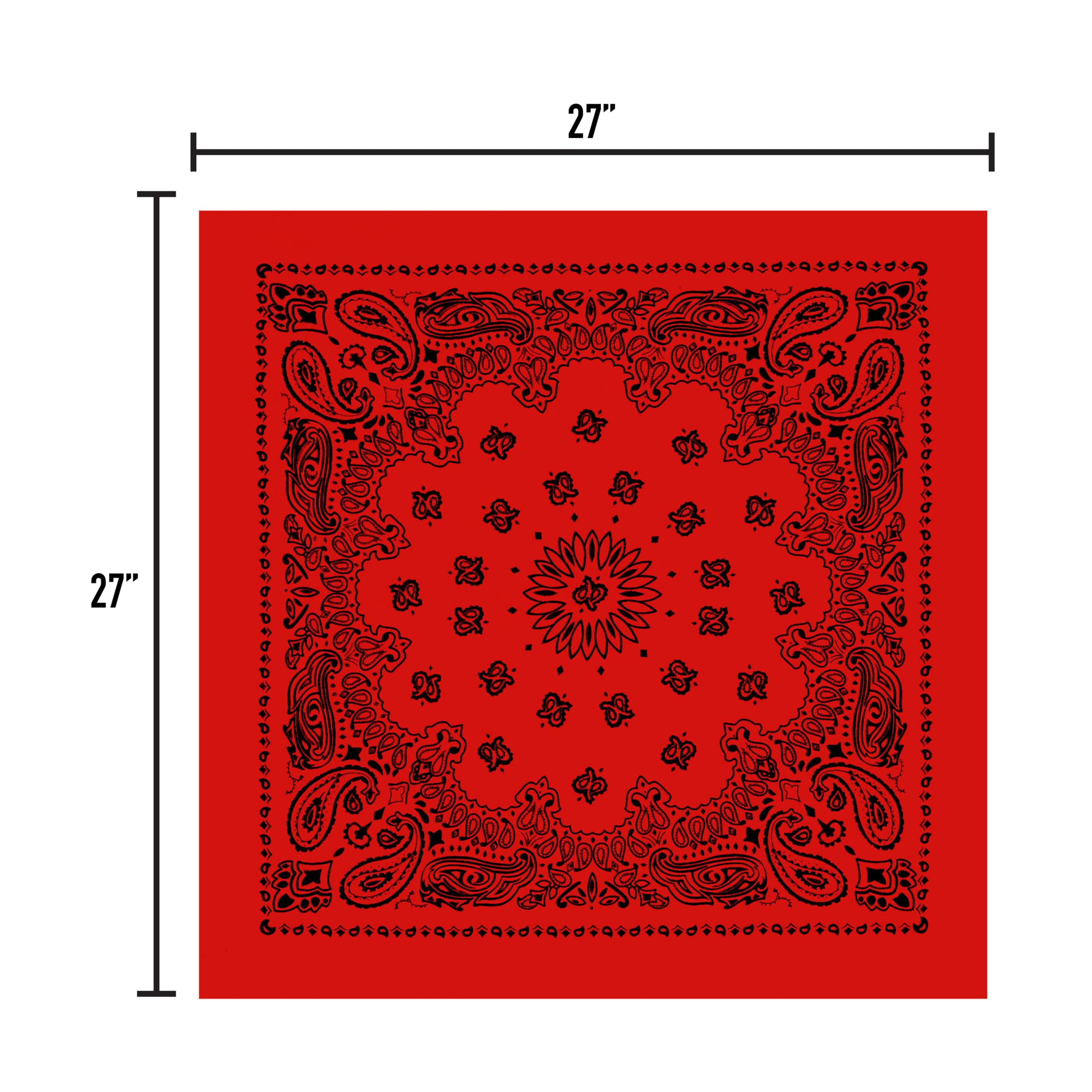 Amazon.com: Rothco Trainmen Bandanas, Red, 27'' x 27'': Novelty